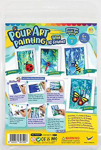 Pour Art Painting Kit With 3D Frame - Insects Theme Bee