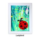 Pour Art Painting Kit With 3D Frame - Insects Theme Ladybird